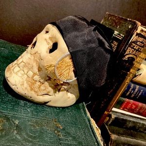 vintage ceramic pirate skull